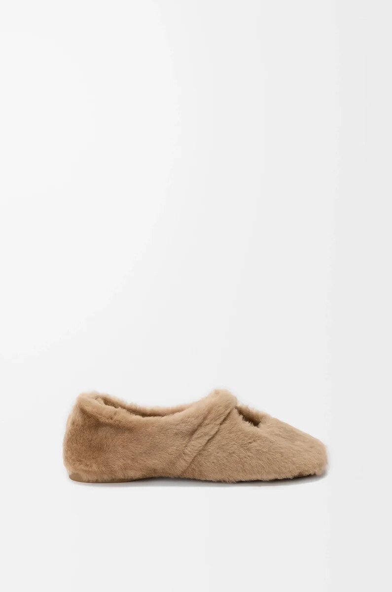 ballerine pebble soft en chêne moutonné