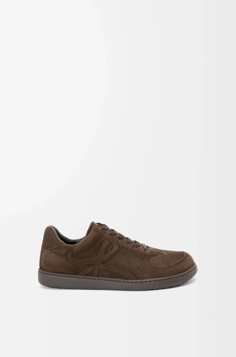 baskets jambo en daim de veau marron foncé