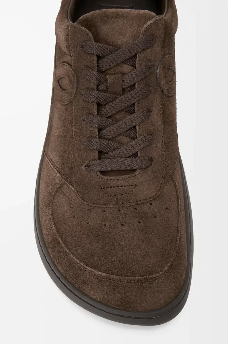 baskets jambo en daim de veau marron foncé