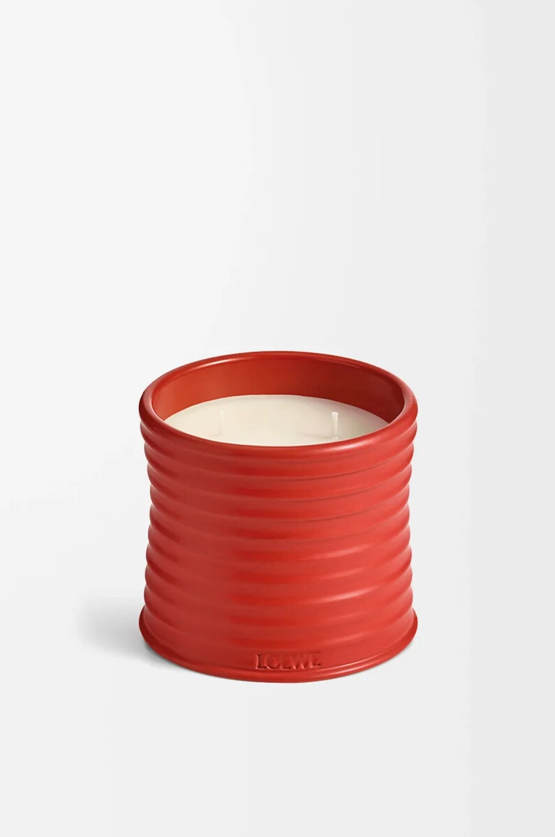 feuilles de tomate moyennes bougie rouge
