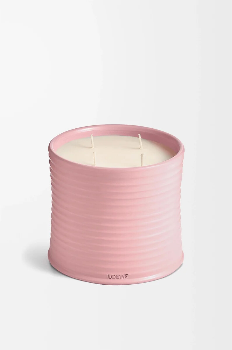 grande bougie ivy rose clair