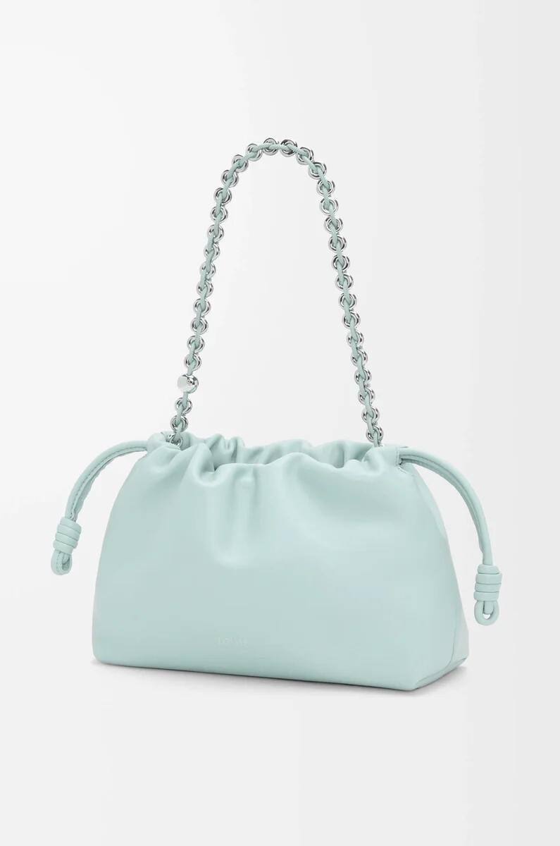 sac à main flamenco moyen en cuir dagneau nappa souple frozen