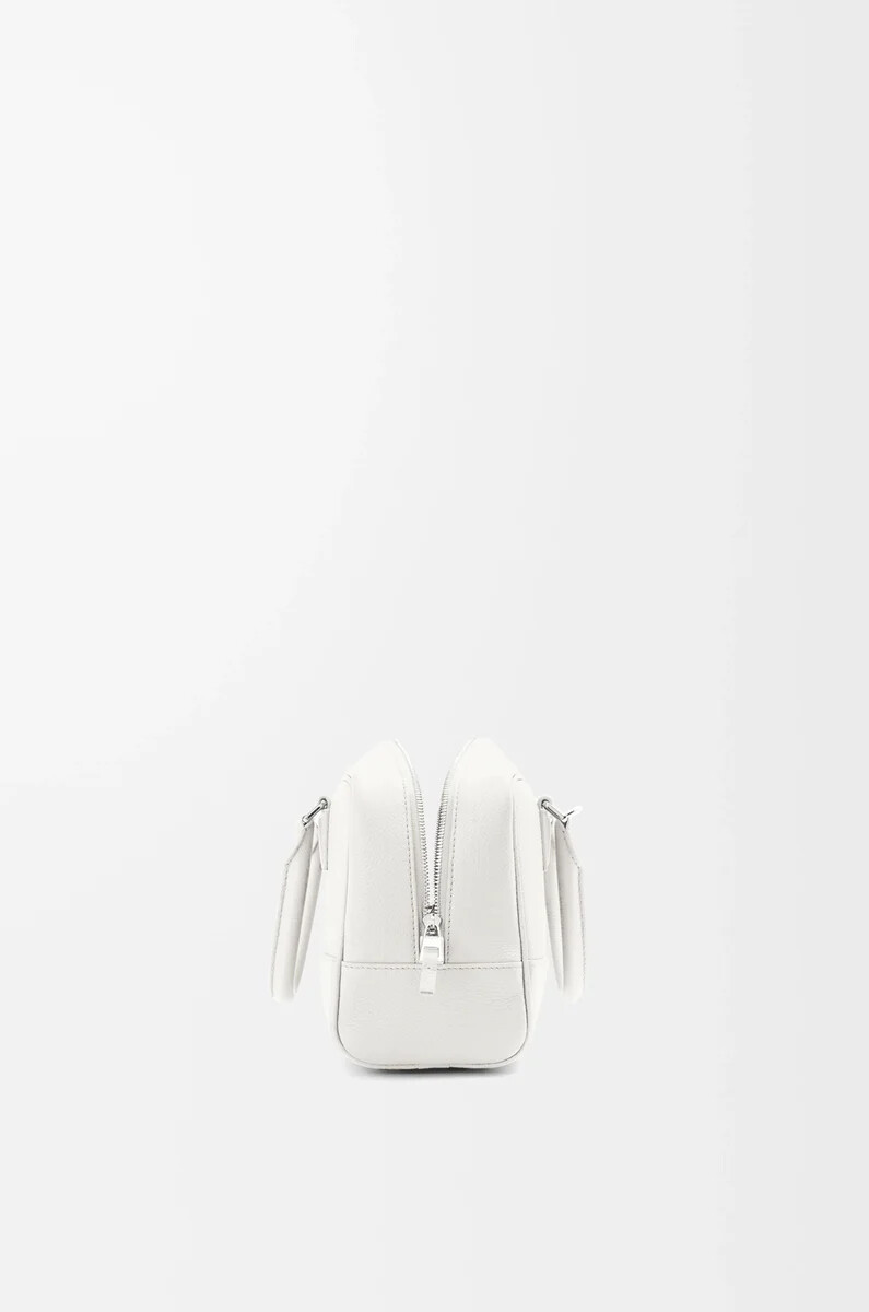 sac amazona 23 en cuir de veau grainé souple blanc doux