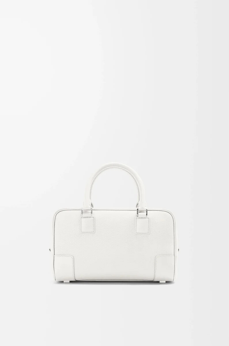 sac amazona 23 en cuir de veau grainé souple blanc doux