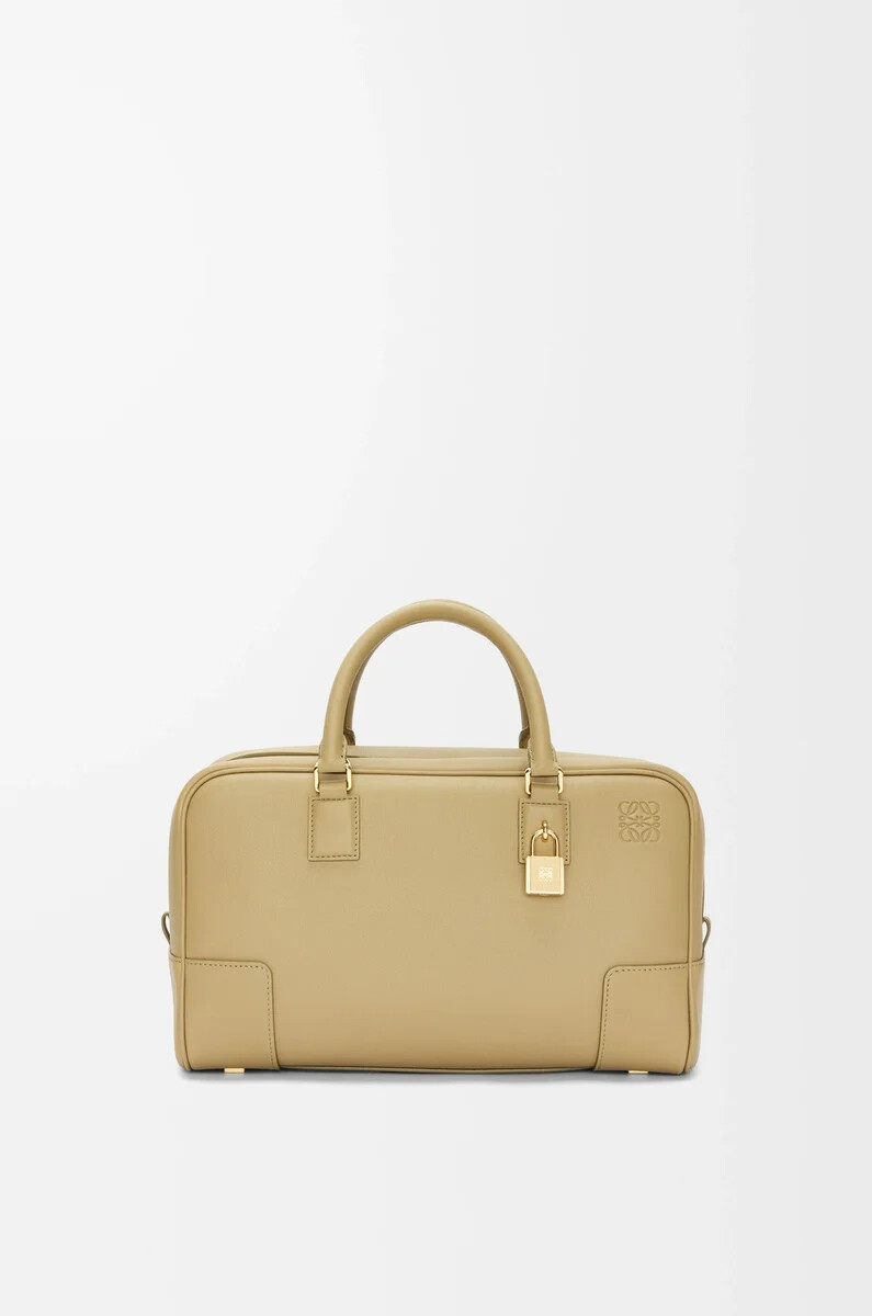sac amazona 28 en cuir de veau nappa vert argile