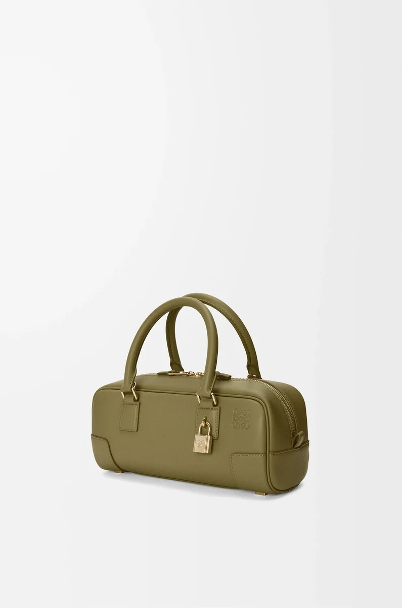 sac court amazona 23 en cuir de veau nappa olive