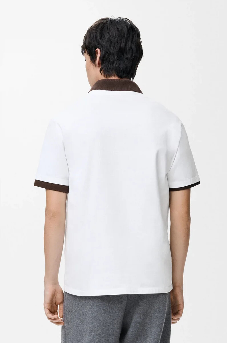 t-shirt blanc en coton coupe décontractée