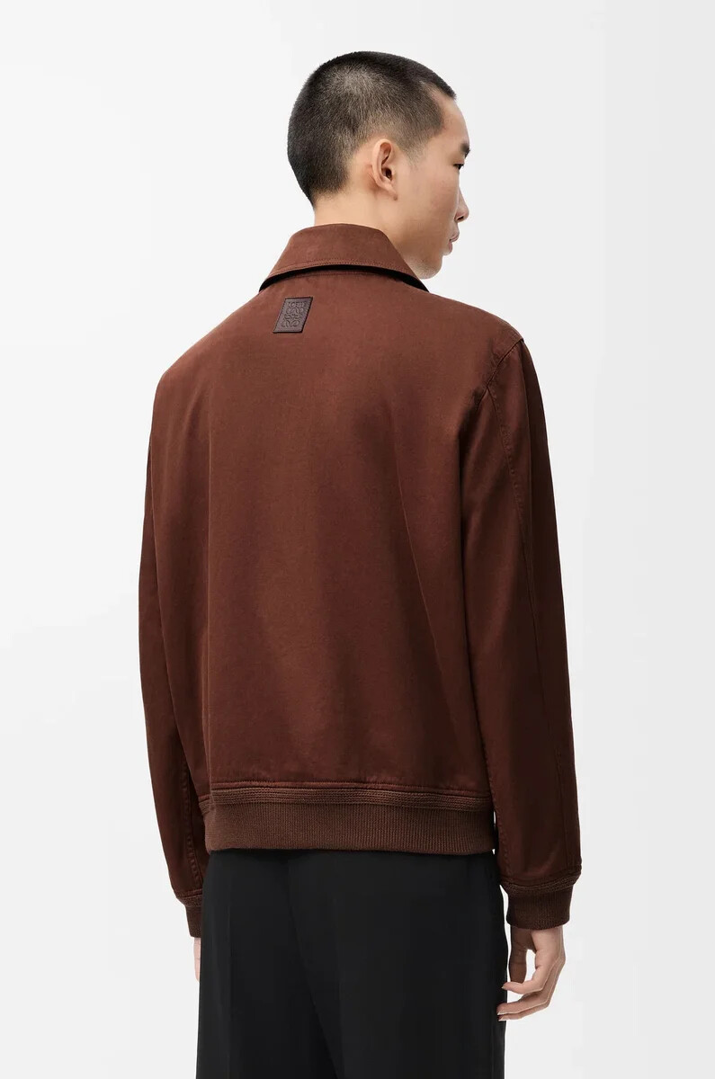 veste en coton marronmarron foncé