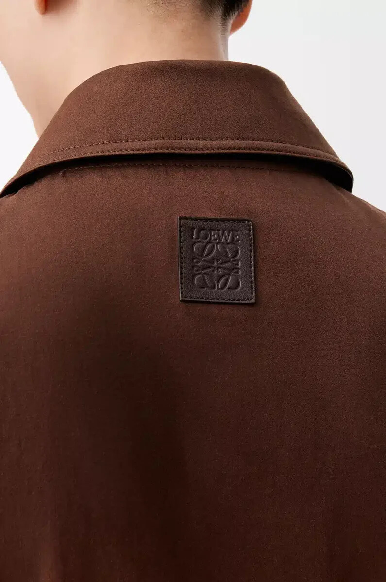 veste en coton marronmarron foncé
