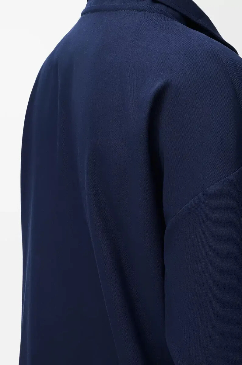 veste à capuche en coton bleu marinebeige