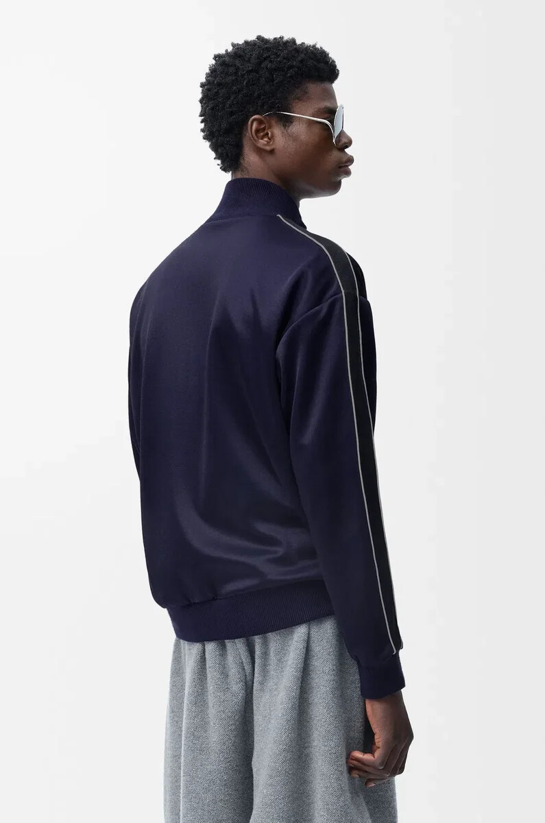 veste de survêtement en jersey technique bleu marine foncé