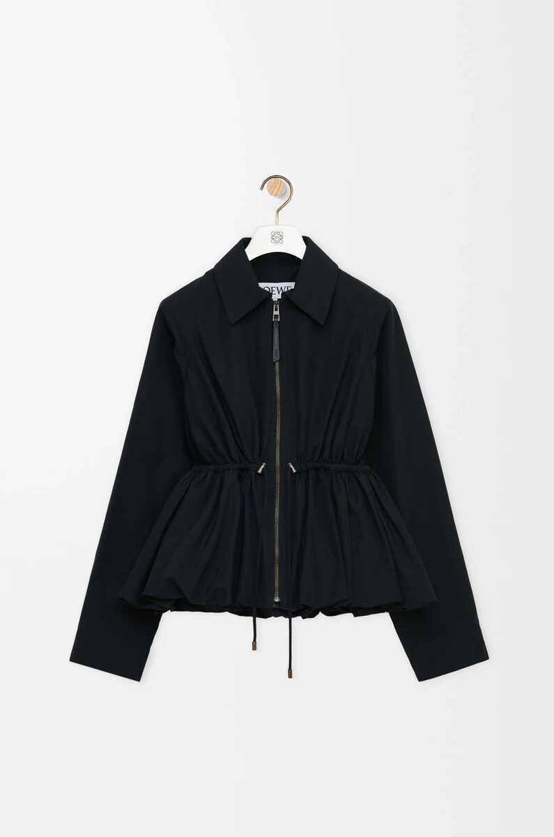 veste en mélange de coton noir