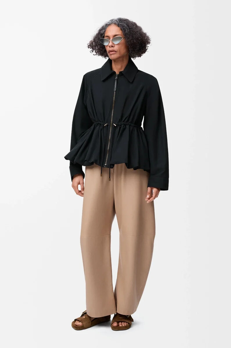 veste en mélange de coton noir