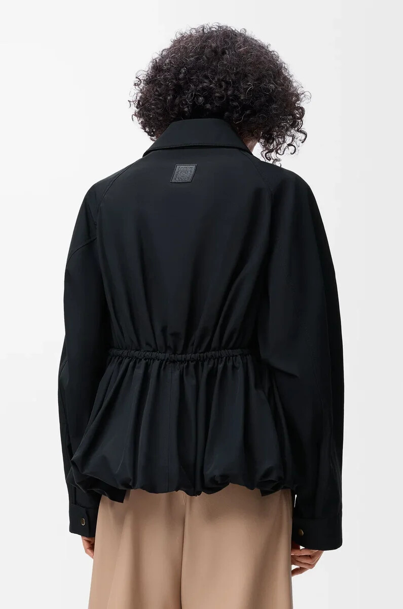 veste en mélange de coton noir