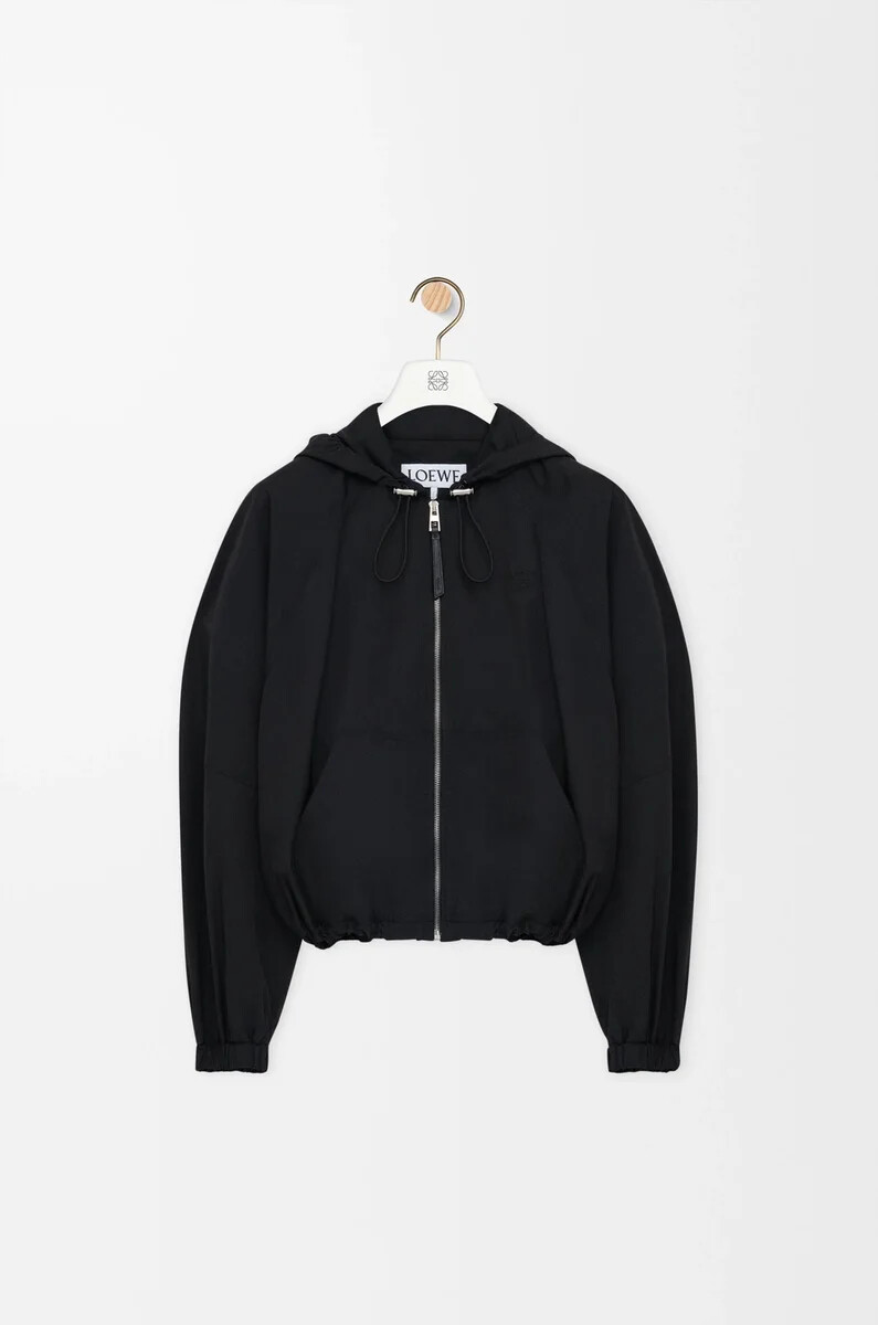veste ballon en cupro mélangé noir