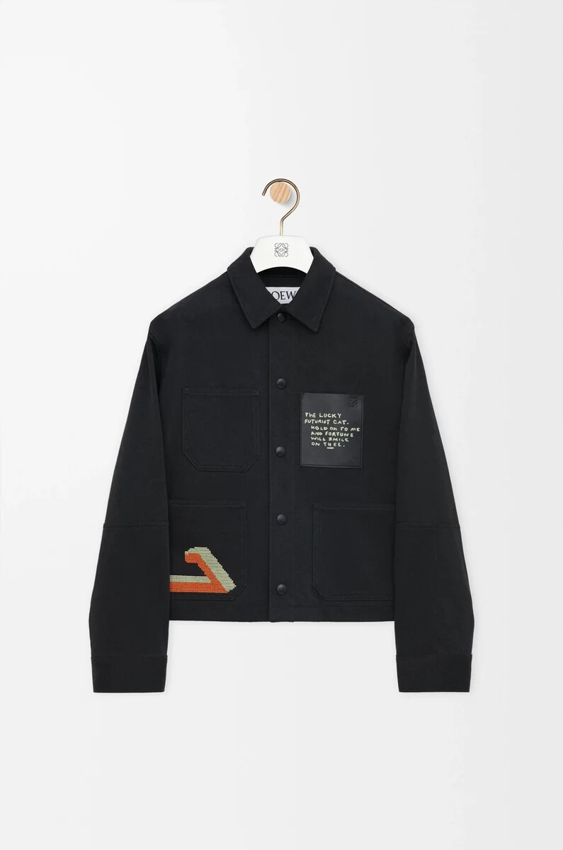 veste en coton noir