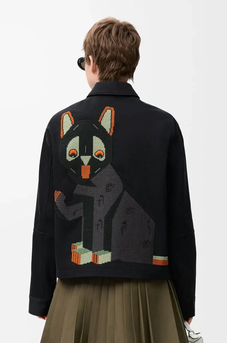 veste en coton noir