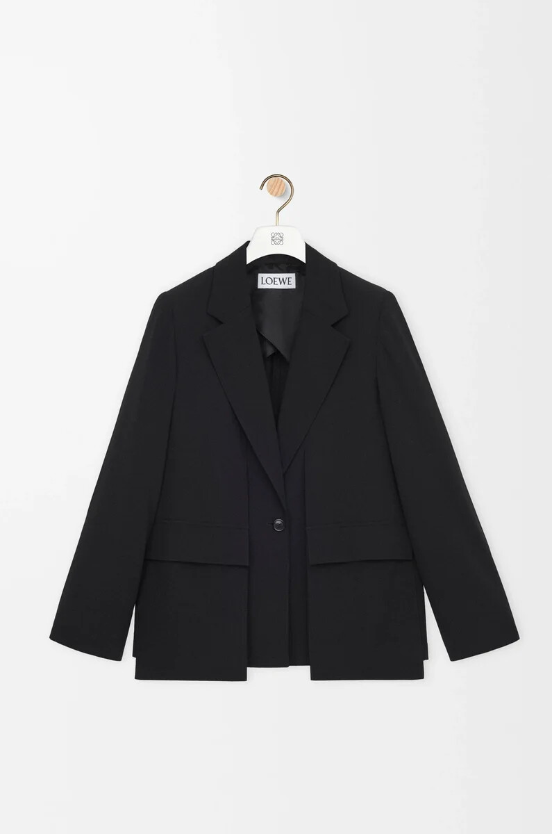veste en laine noire