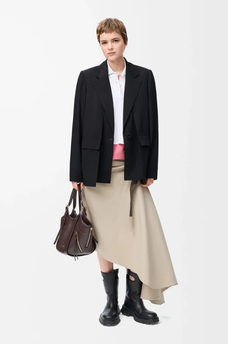 veste en laine noire