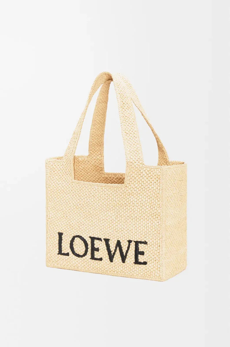sac cabas moyen loewe font en raphia naturel