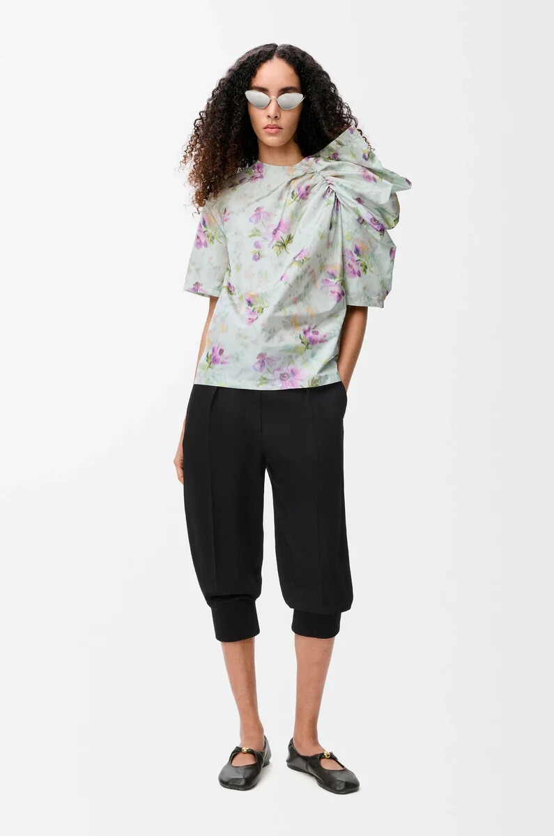 short en viscose stretch noir