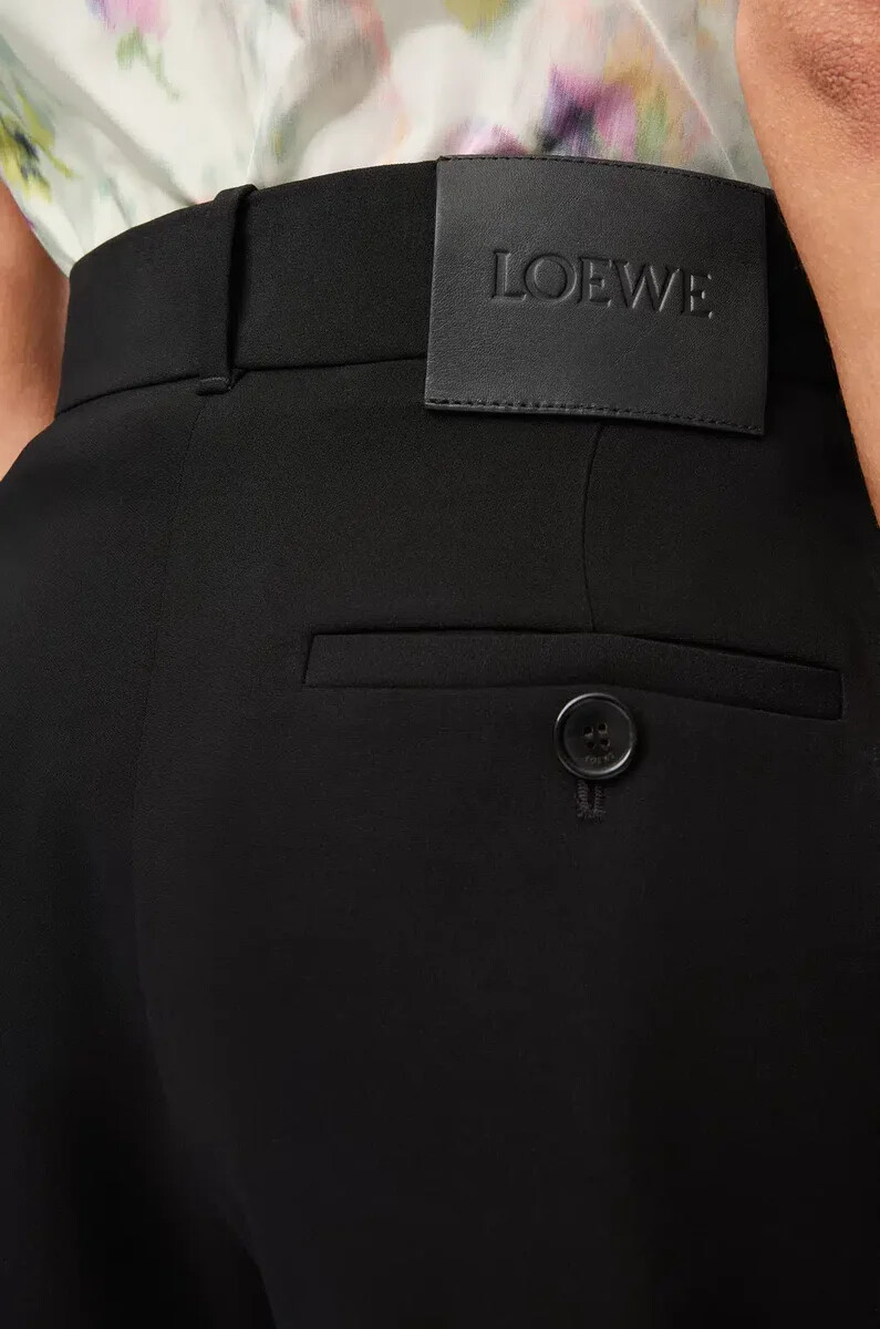 short en viscose stretch noir