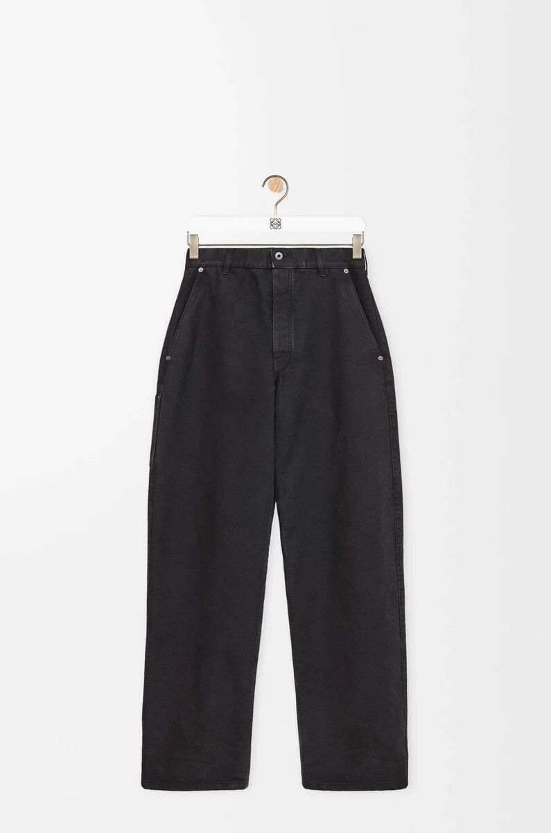 pantalon en coton anthracite