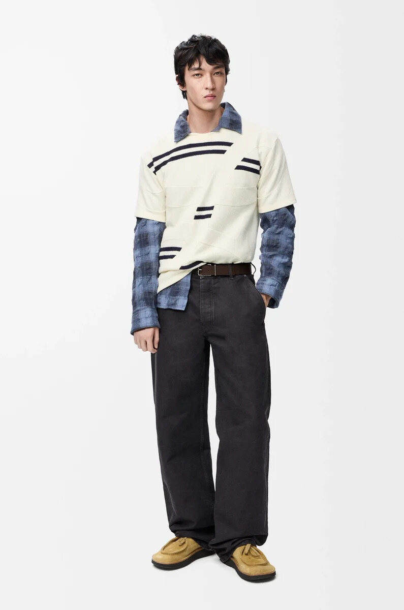 pantalon en coton anthracite