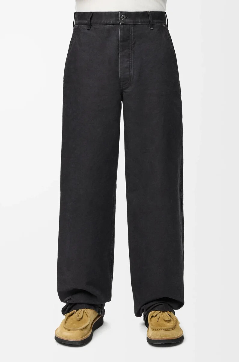 pantalon en coton anthracite