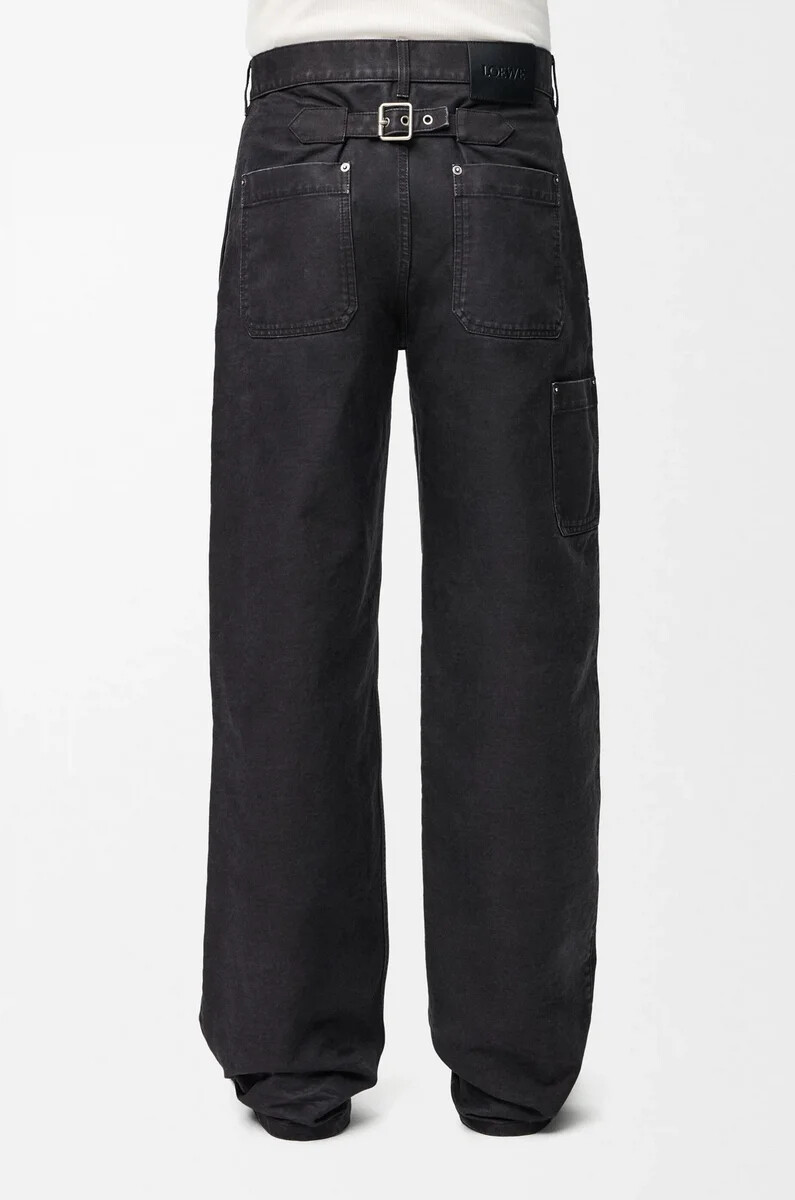 pantalon en coton anthracite