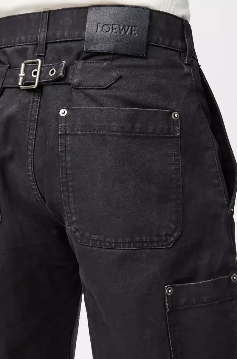 pantalon en coton anthracite