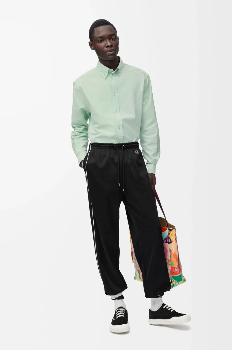 pantalon de survêtement en jersey technique noir