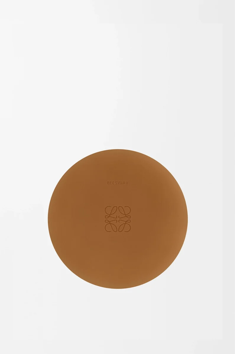 bougie moyenne en cire dabeille couleur bronze et ambre