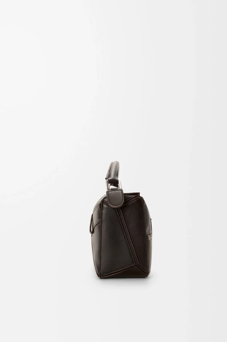 sac panta puzzle petit modèle en veau brillant marron vintage