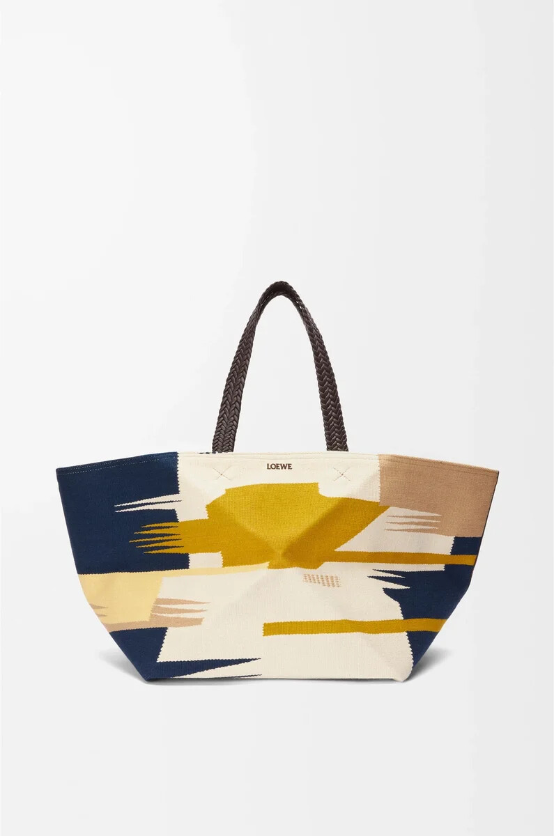 sac fourre-tout xxl pliable en toile multicolore