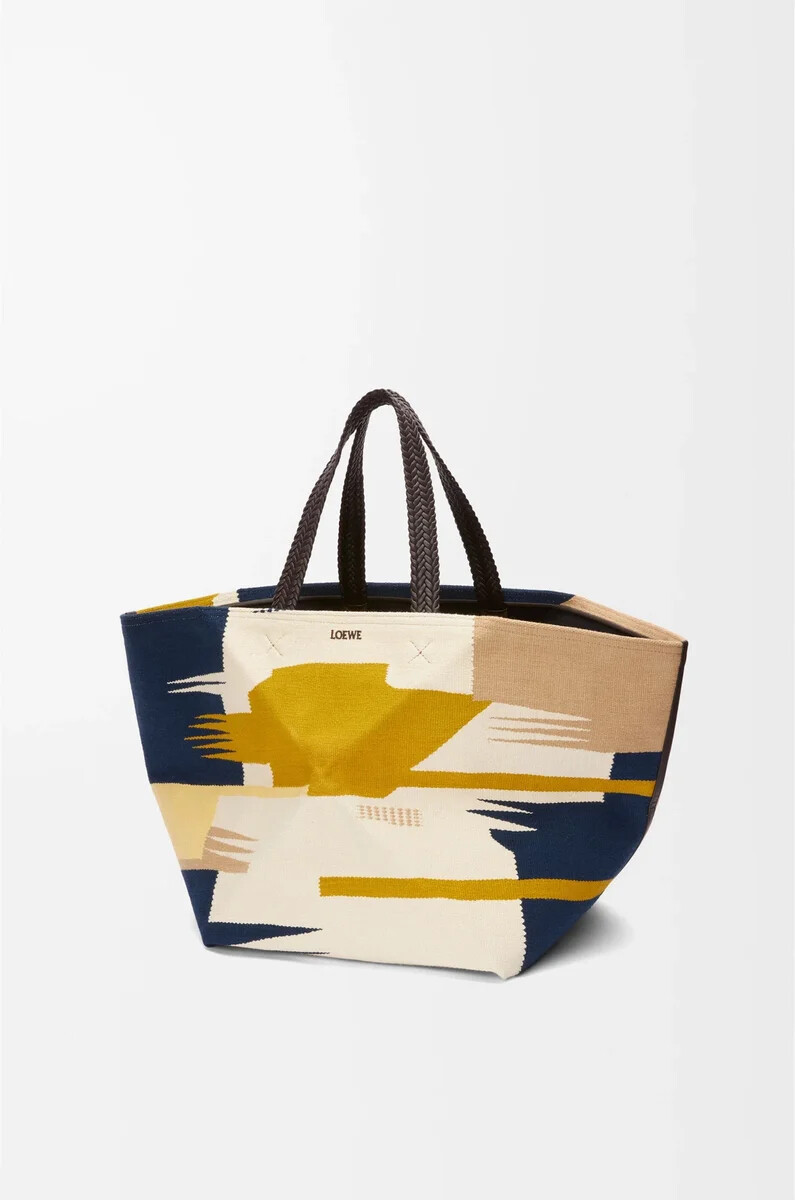 sac fourre-tout xxl pliable en toile multicolore
