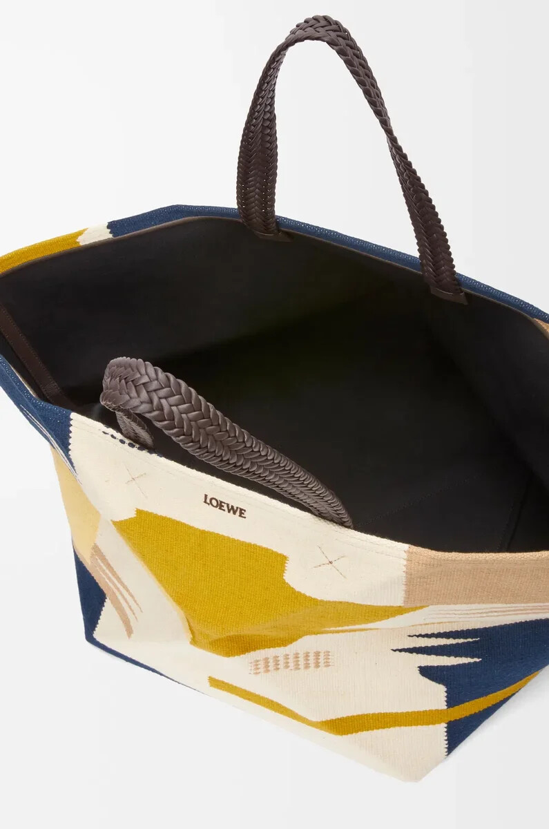 sac fourre-tout xxl pliable en toile multicolore