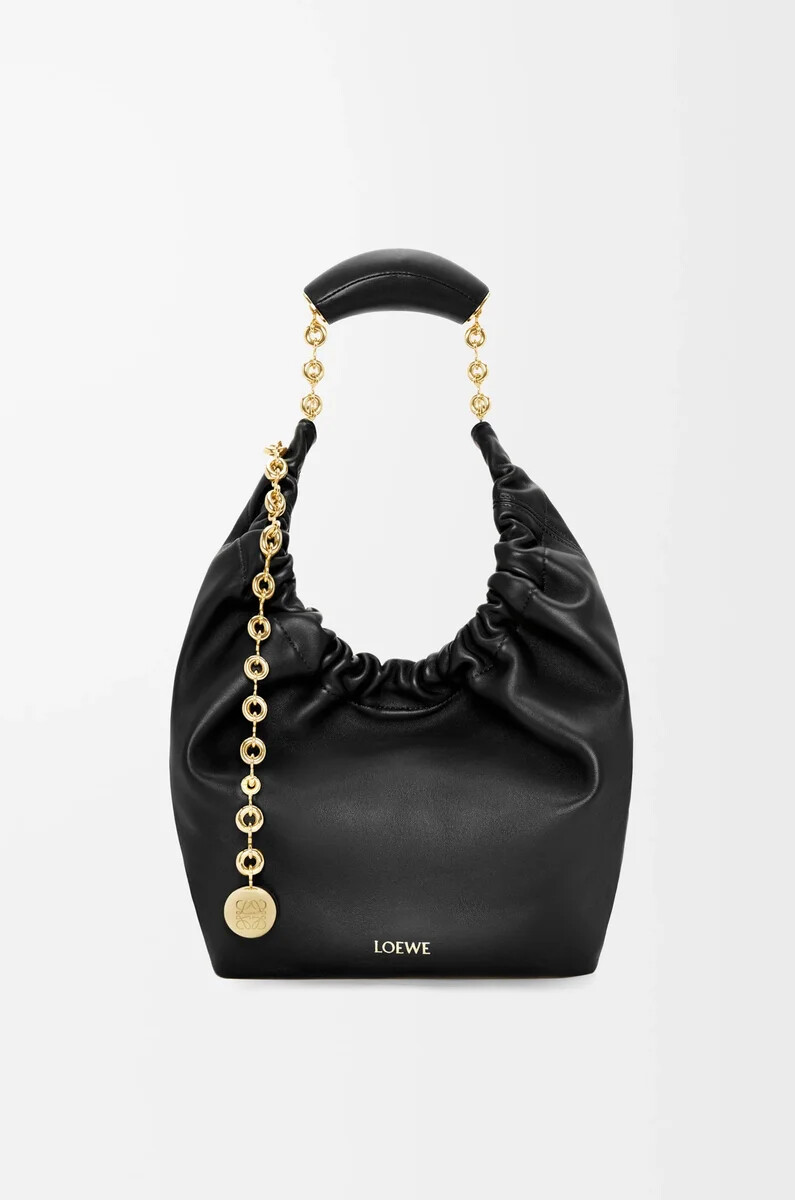 petit sac souple en cuir dagneau nappa souple noir