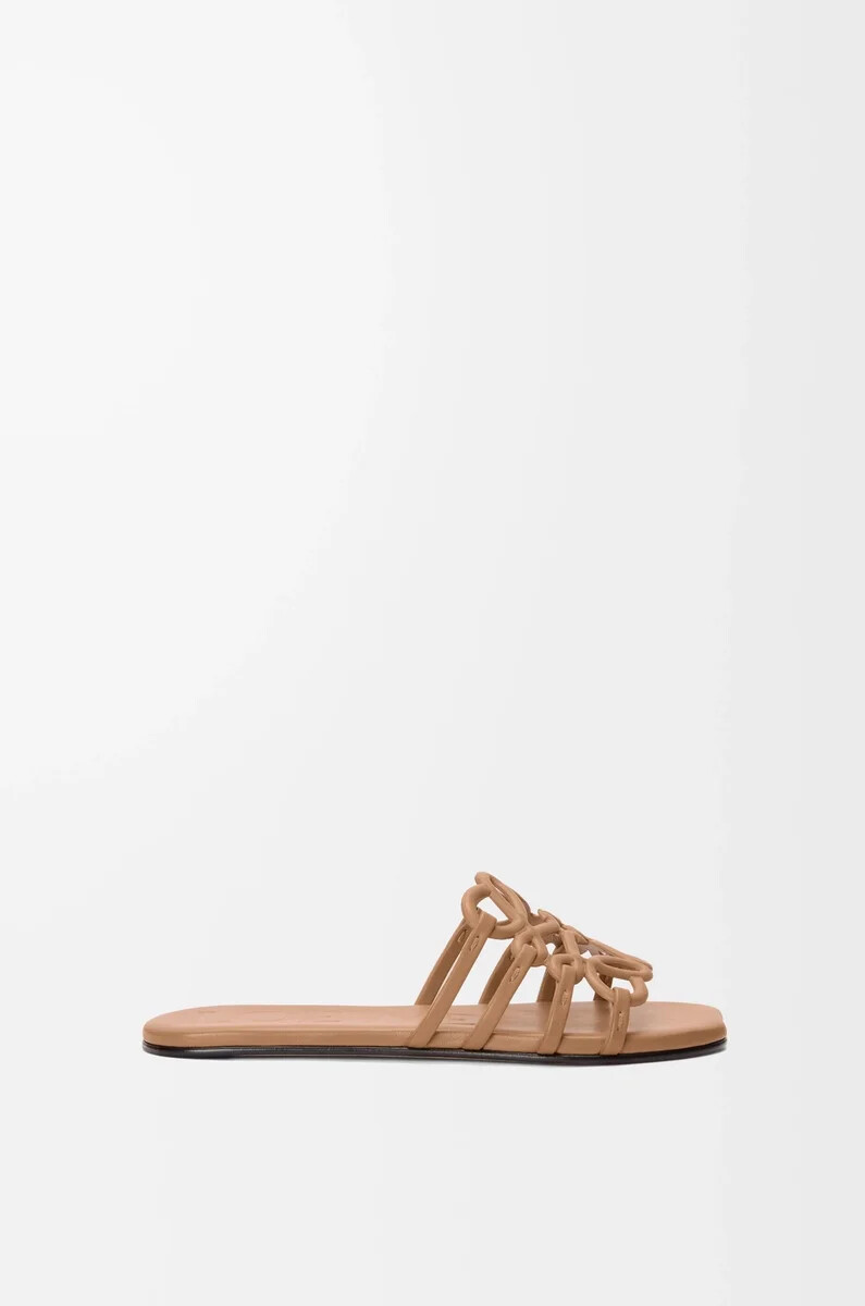 sandales petal anagram en veau souple camel