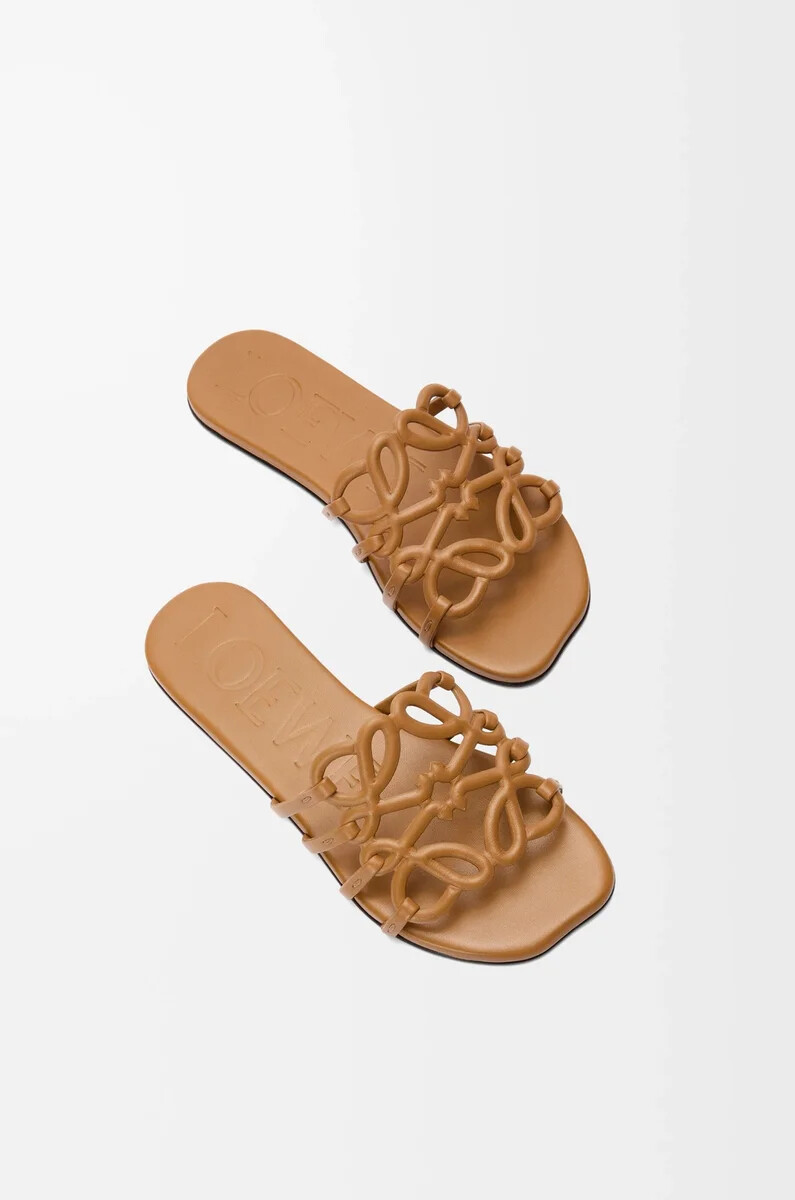 sandales petal anagram en veau souple camel