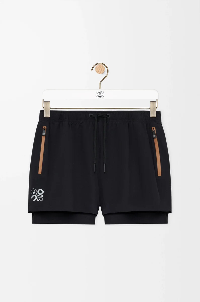 short de performance en tissu technique noir