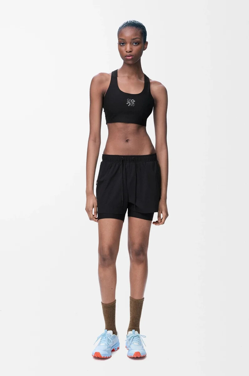 short de performance en tissu technique noir