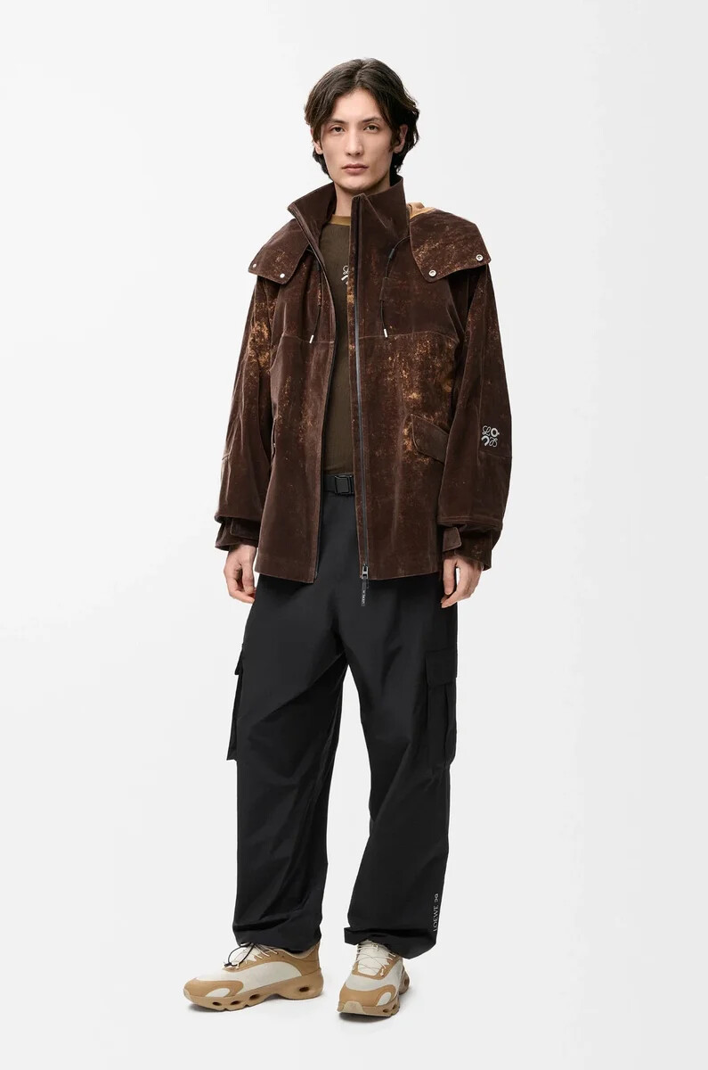 pantalon cargo en toile technique noire