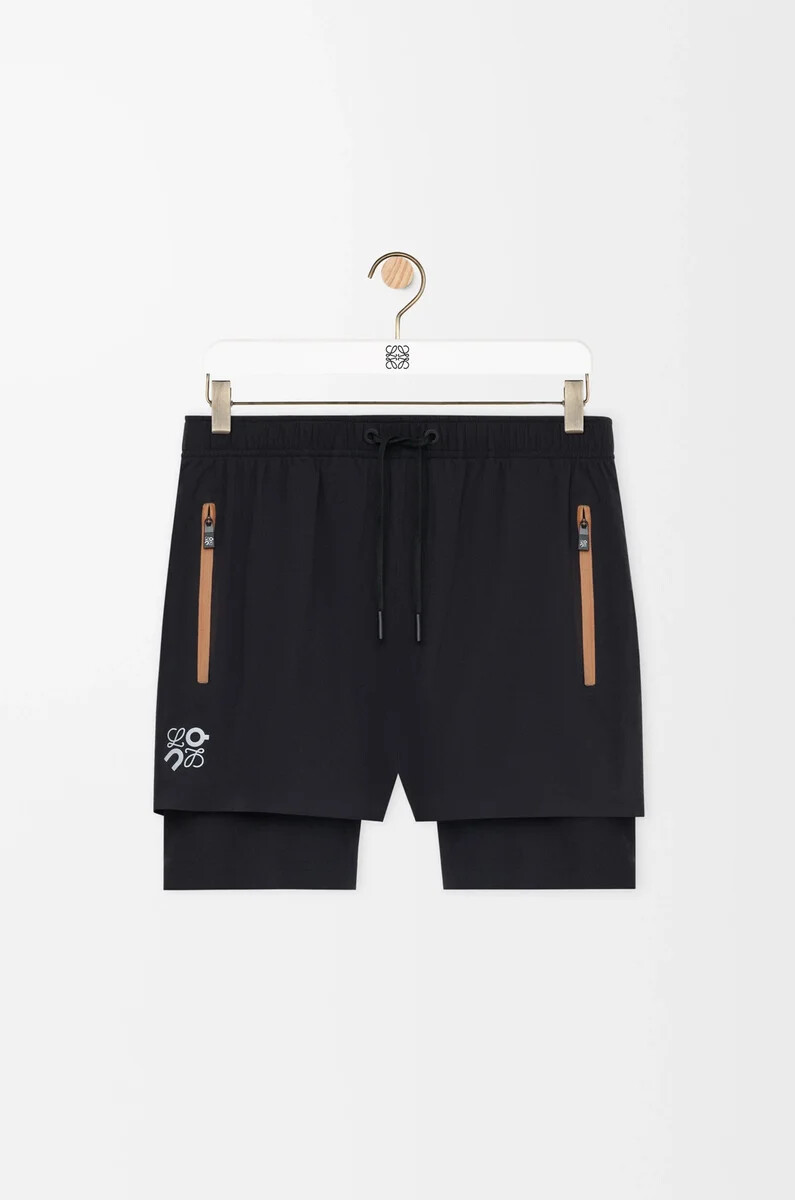 short de performance en tissu technique noir