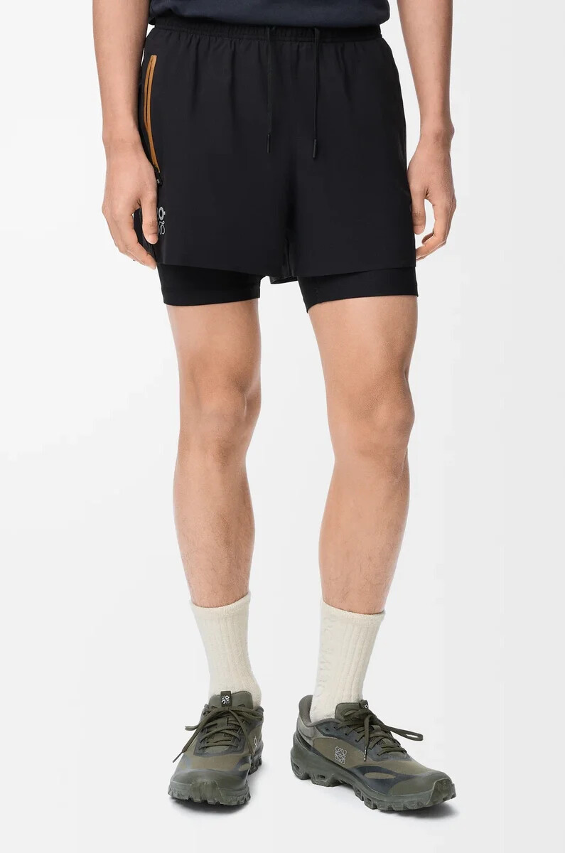 short de performance en tissu technique noir