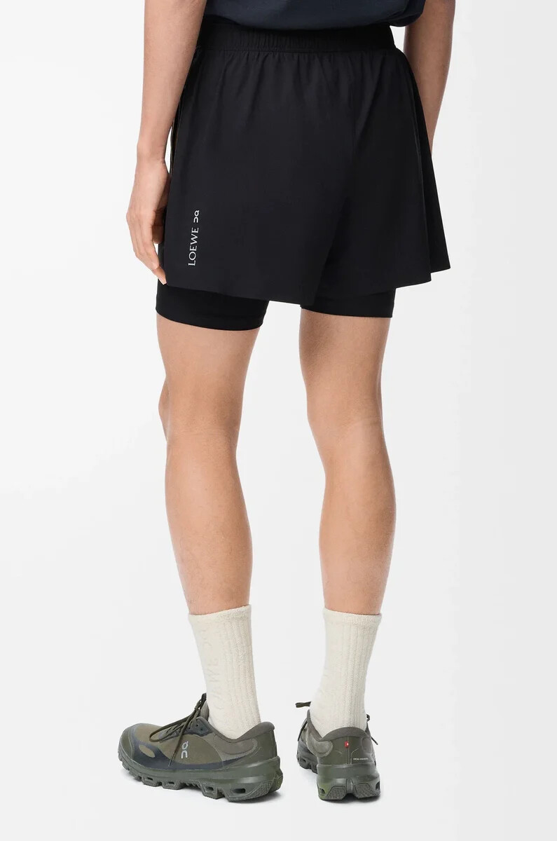 short de performance en tissu technique noir