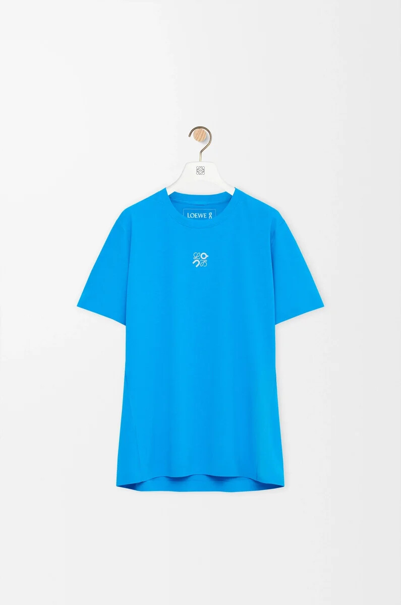 t-shirt technique bleu en jersey