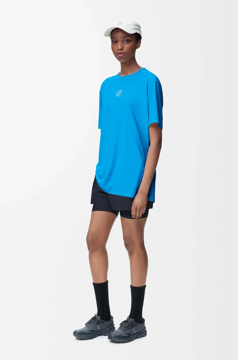 t-shirt technique bleu en jersey