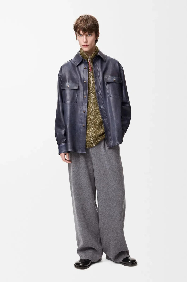 gilet zippé en coton lin et laine kaki